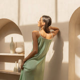 Flower Chain Slip Dress