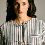The Linen Stripe Set