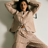 The Linen Stripe Set