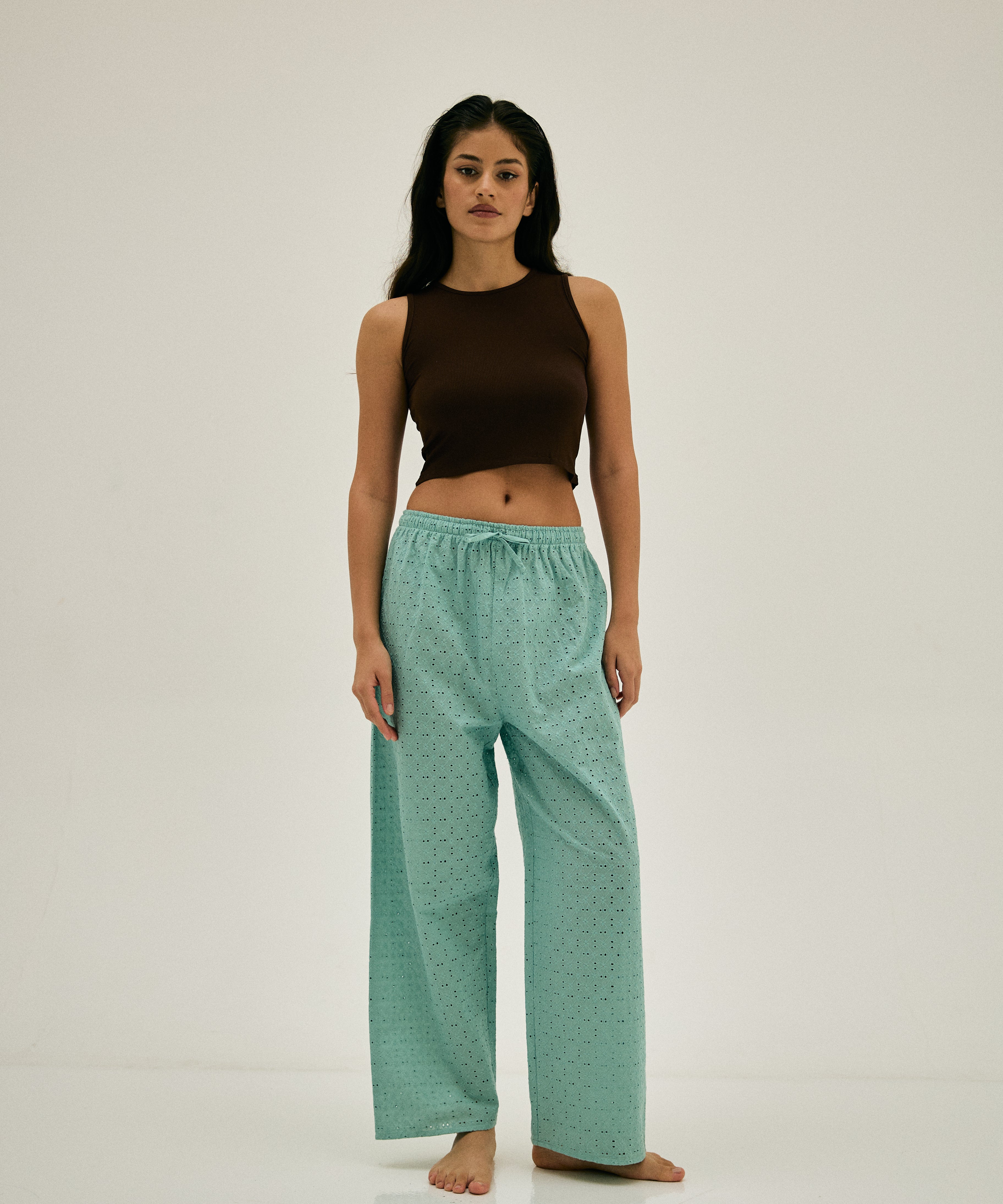 Broiderie Anglaise Pants